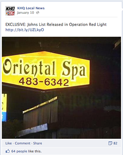 KHQ removes "johns list"