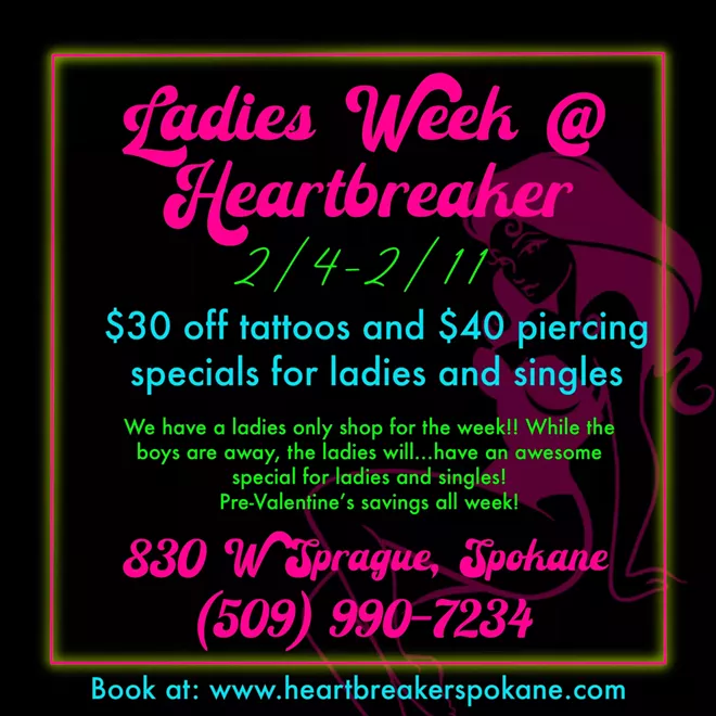 Ladies & Singles Specials 2/4-2/11 @ Heartbreaker
