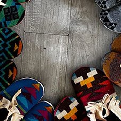 Image: “Make Your Own” Pendleton Moccasins  Sunday, November 3rd, 2024 | $150  Location: Upstairs Conference Area  Doors Open | 12:30 pm  Workshop Starts | 1 pm – 7 pm