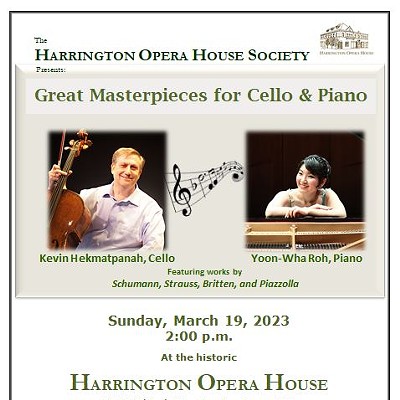 Cello & Piano Concert at the Harrington Opera House