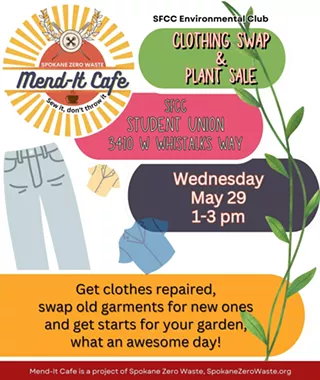 Image: Mend-It Cafe Clothing Swap and Plant Sale