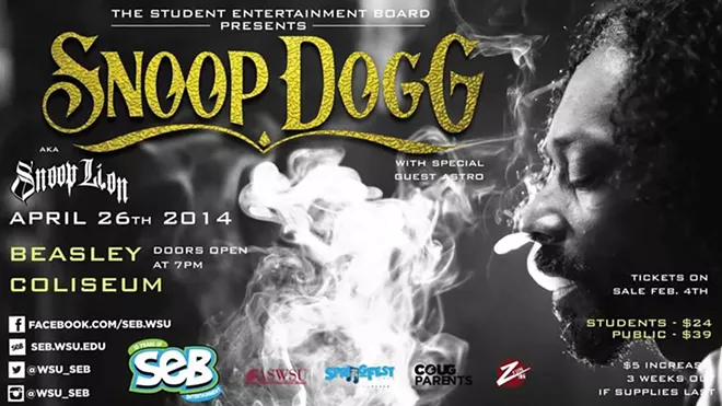 Snoop Dogg — Lion? — to headline WSU Springfest