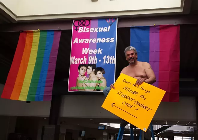 One man's fine line between stupid and sexy at Spokane Community College
