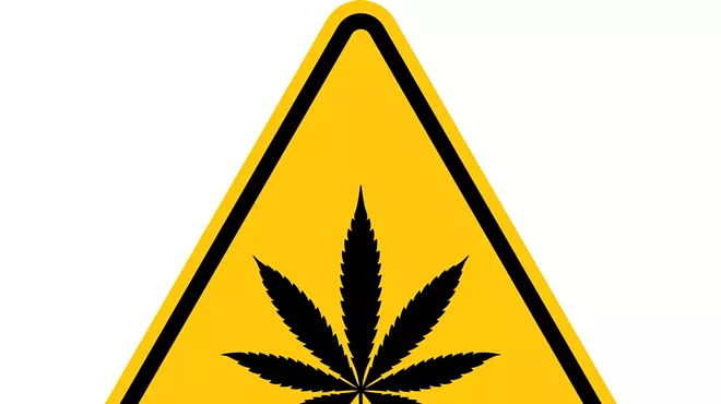 Image: New signage for retail stores explains the risk of high-potency cannabis