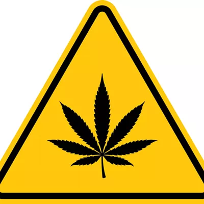 Image: New signage for retail stores explains the risk of high-potency cannabis