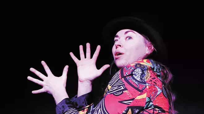 Image: New Stage Left streaming production Open uses sleight of hand as a metaphor for escaping reality