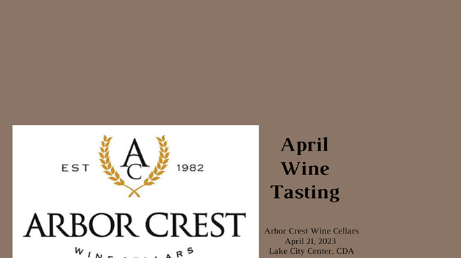 North Idaho Wine Society April Tasting