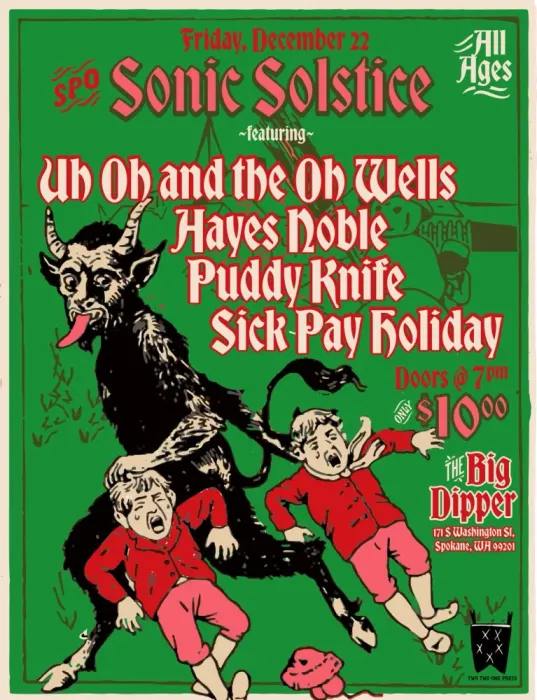 Uh Oh And The Oh Wells, Hayes Noble, Puddy Knife, Sick Pay Holiday - Vimarsana News