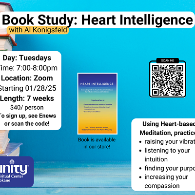 Image: Online book study of the book Heart Intelligence starts January 28 and is ALL ONLINE!