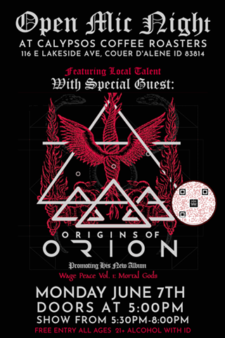 Open Mic Night ft. Origins Of Orion