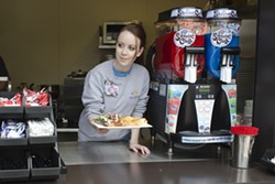 Opening day for Riverfront Park's Fountain Cafe