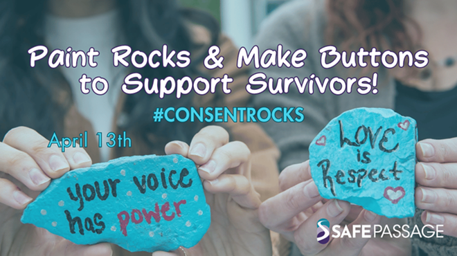 Paint Rocks and Make Buttons to Support Survivors