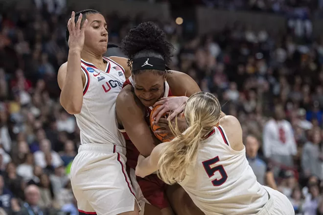 Image: Photos for the 2025 Women's NCAA Basketball Tournament at Spokane Arena