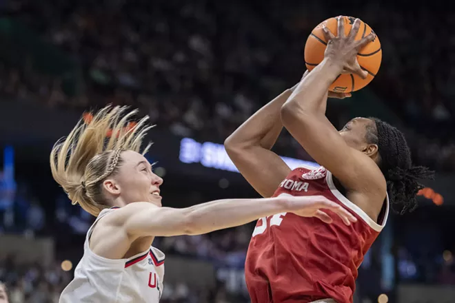Image: Photos for the 2025 Women's NCAA Basketball Tournament at Spokane Arena