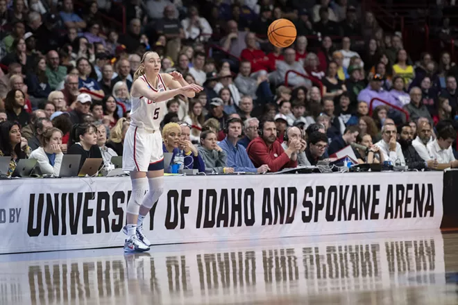Image: Photos for the 2025 Women's NCAA Basketball Tournament at Spokane Arena