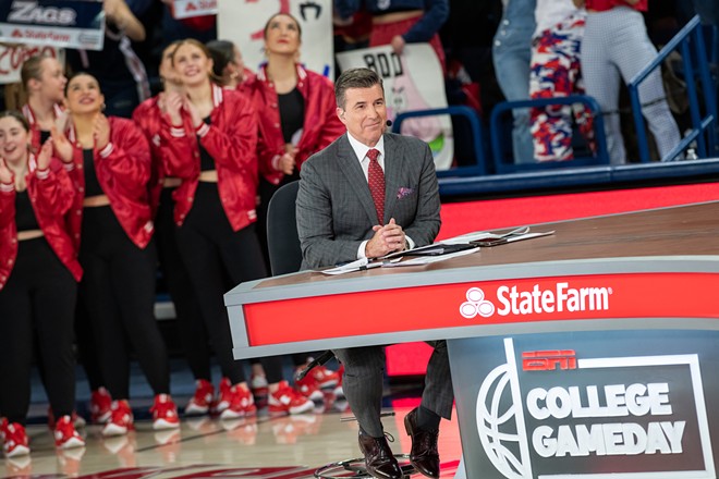 Photos of ESPN's College GameDay at the McCarthey Athletic Center and Gonzaga's 77-68 win over Saint Mary’s on Feb. 25, 2023