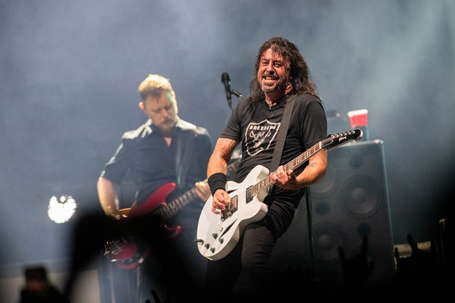 Photos of Foo Fighters performing with The Breeders at the Spokane Arena on August 4, 2023