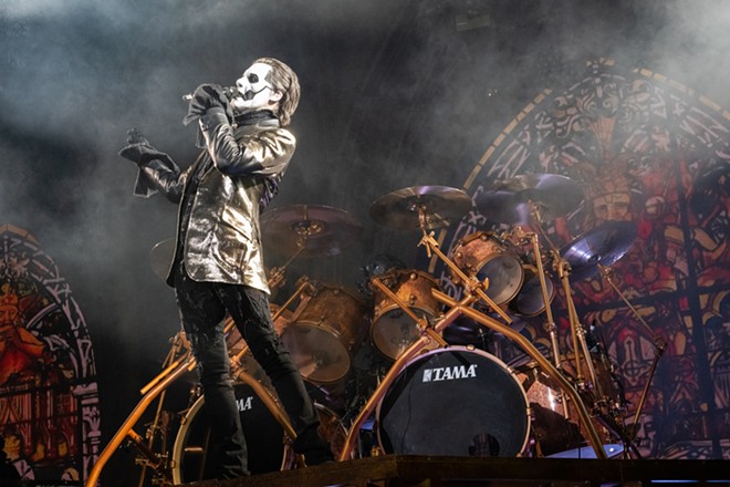 Photos of Ghost performing at BECU Live at Northern Quest Casino with Amon Amarth on August 5, 2023