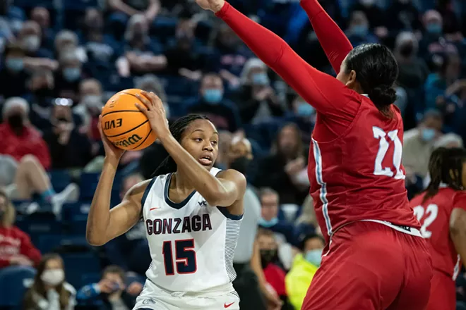 Image: Photos of Gonzaga women's senior day win over Loyola Marymount on Feb. 26, 2022