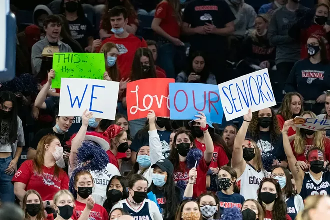 Image: Photos of Gonzaga women's senior day win over Loyola Marymount on Feb. 26, 2022