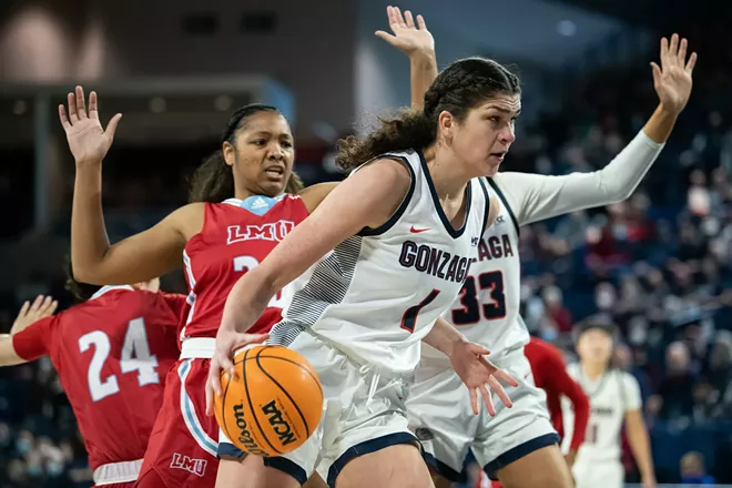 Image: Photos of Gonzaga women's senior day win over Loyola Marymount on Feb. 26, 2022