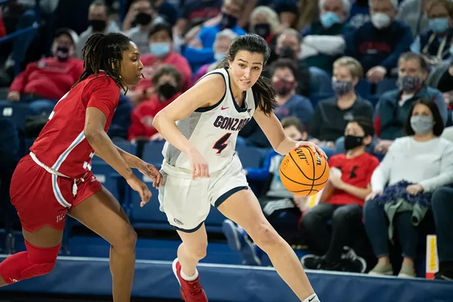 Image: Photos of Gonzaga women's senior day win over Loyola Marymount on Feb. 26, 2022