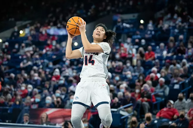 Image: Photos of Gonzaga women's senior day win over Loyola Marymount on Feb. 26, 2022