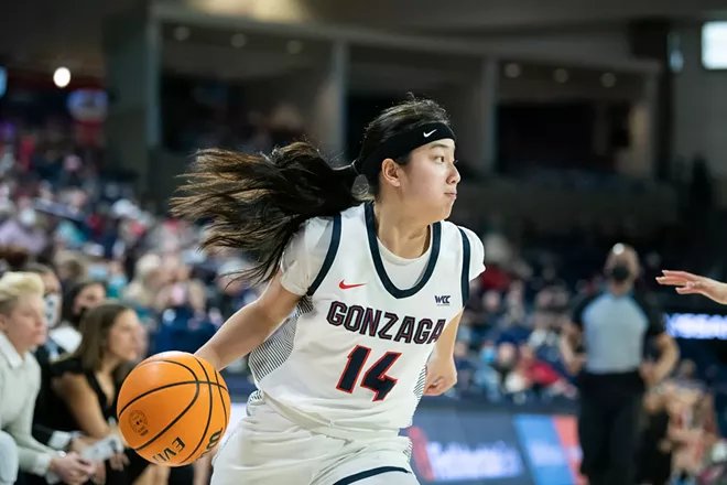 Image: Photos of Gonzaga women's senior day win over Loyola Marymount on Feb. 26, 2022