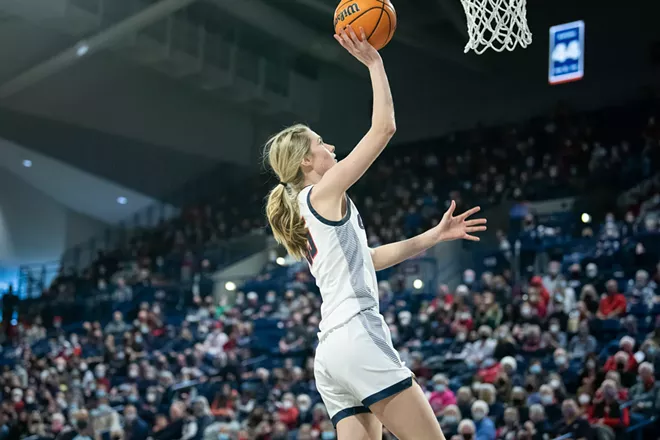 Image: Photos of Gonzaga women's senior day win over Loyola Marymount on Feb. 26, 2022
