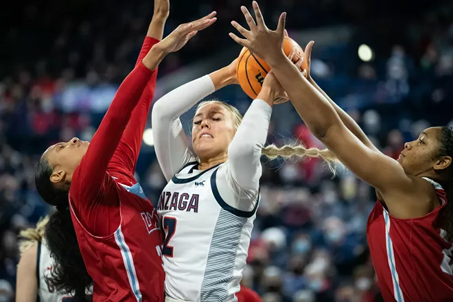 Image: Photos of Gonzaga women's senior day win over Loyola Marymount on Feb. 26, 2022