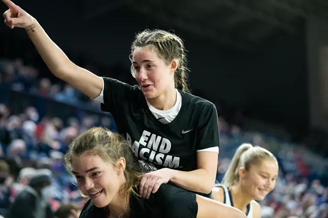 Image: Photos of Gonzaga women's senior day win over Loyola Marymount on Feb. 26, 2022