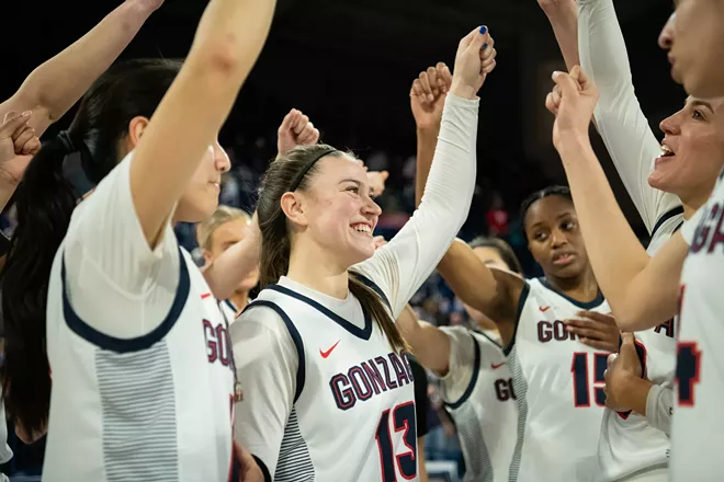 Image: Photos of Gonzaga women's senior day win over Loyola Marymount on Feb. 26, 2022