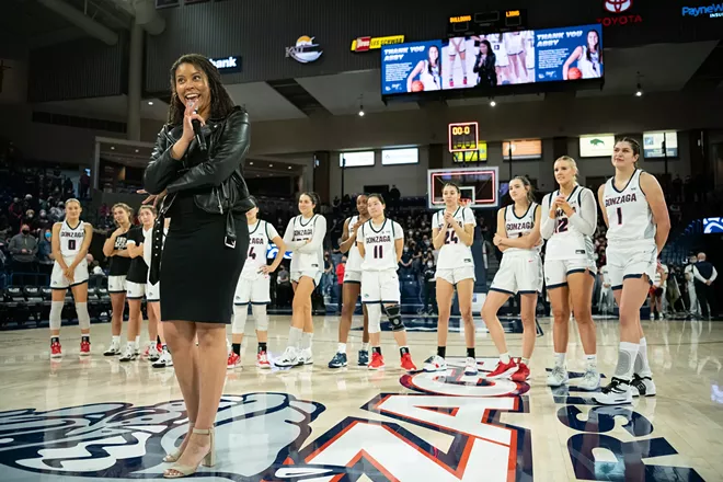 Image: Photos of Gonzaga women's senior day win over Loyola Marymount on Feb. 26, 2022