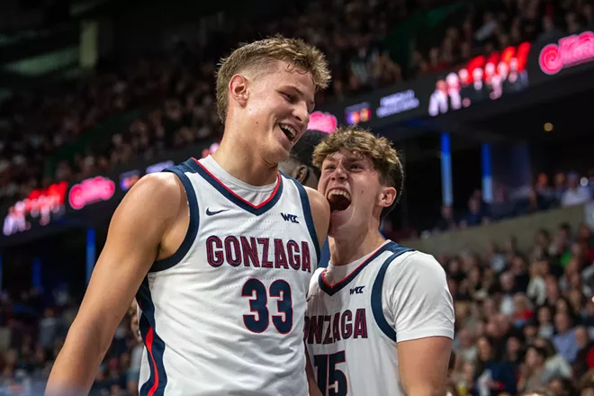 Image: Photos of Gonzaga's 101-63 win over Baylor at the Spokane Arena on Monday, November 4, 2024