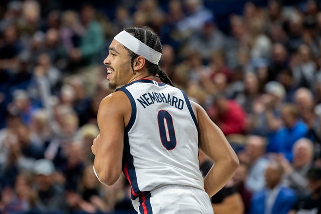 Image: Photos of Gonzaga's 109-52 exhibition win over Warner Pacific University on Wednesday, October 30, 2024