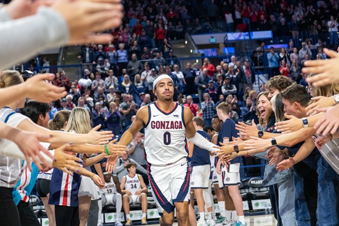 Image: Photos of Gonzaga's 109-52 exhibition win over Warner Pacific Univesity on Wednesday, October 30, 2024