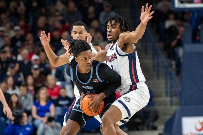 Image: Photos of Gonzaga's 109-52 exhibition win over Warner Pacific Univesity on Wednesday, October 30, 2024