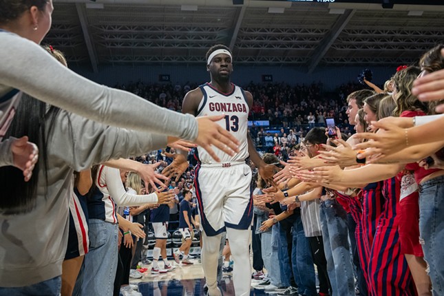 Image: Photos of Gonzaga's 109-52 exhibition win over Warner Pacific Univesity on Wednesday, October 30, 2024