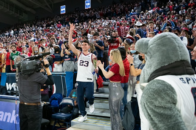 Image: Photos of Gonzaga's 81-69 win over Santa Clara on Feb. 19, 2022