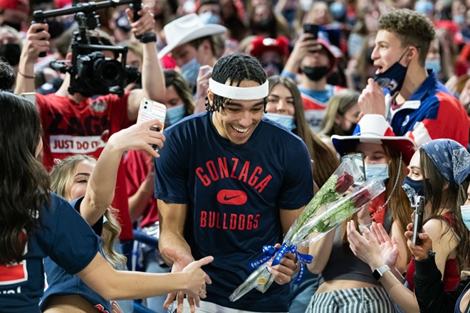 Image: Photos of Gonzaga's 81-69 win over Santa Clara on Feb. 19, 2022