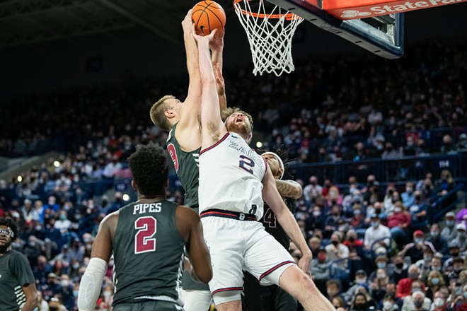 Image: Photos of Gonzaga's 81-69 win over Santa Clara on Feb. 19, 2022