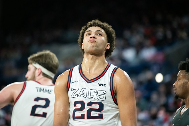 Image: Photos of Gonzaga's 81-69 win over Santa Clara on Feb. 19, 2022