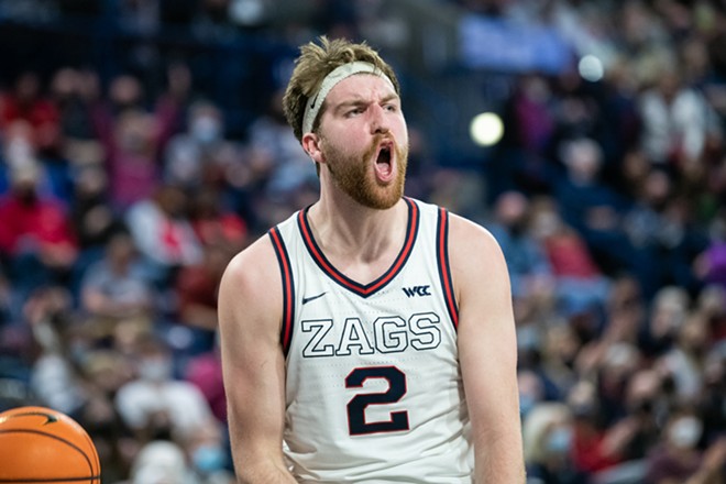 Image: Photos of Gonzaga's 81-69 win over Santa Clara on Feb. 19, 2022