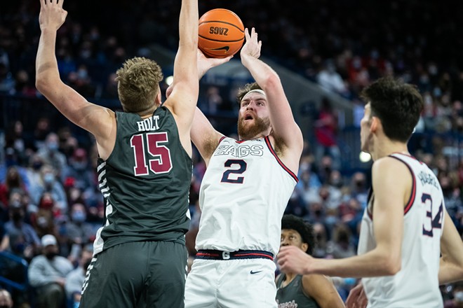 Image: Photos of Gonzaga's 81-69 win over Santa Clara on Feb. 19, 2022