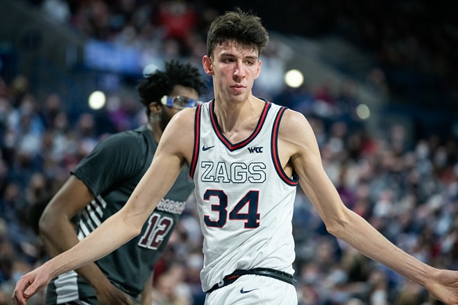 Image: Photos of Gonzaga's 81-69 win over Santa Clara on Feb. 19, 2022