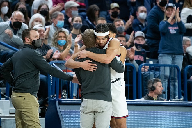 Image: Photos of Gonzaga's 81-69 win over Santa Clara on Feb. 19, 2022