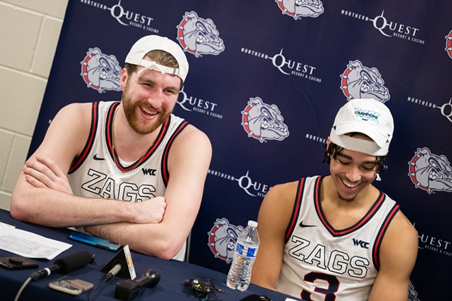 Image: Photos of Gonzaga's 81-69 win over Santa Clara on Feb. 19, 2022