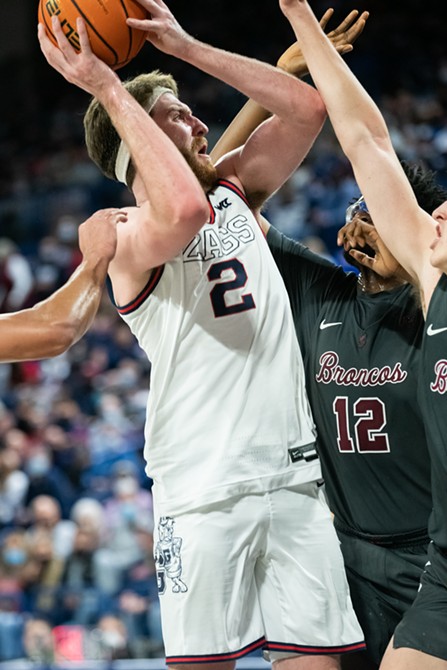 Image: Photos of Gonzaga's 81-69 win over Santa Clara on Feb. 19, 2022