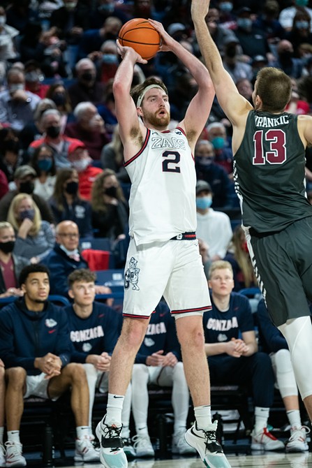 Image: Photos of Gonzaga's 81-69 win over Santa Clara on Feb. 19, 2022