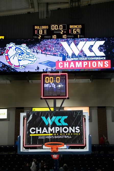 Image: Photos of Gonzaga's 81-69 win over Santa Clara on Feb. 19, 2022